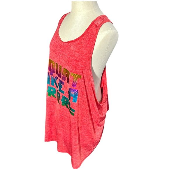 💋 4 FOR $50 /GRRRL "SQUAT LIKE A GIRL" WORKOUT TANK (SZ XXL) (NWT) - Picture 4 of 8